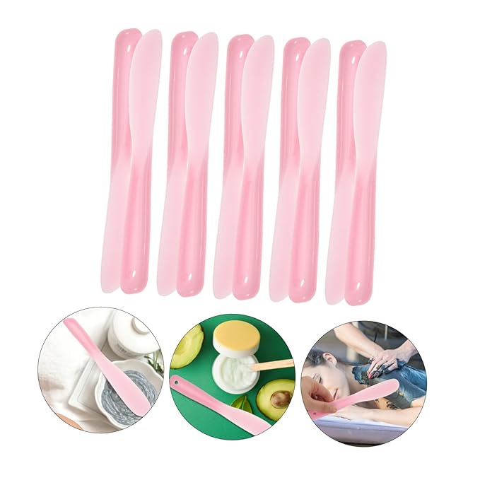 10pcs Tool Stick Makeup Spatula Cosmetic Plate Mixer Cosmetic Mixer Silicone Stirring Tools Beauty Spatula Makeup Plate Spatula Makeup Mixing Tool Makeup Mixer Tool-Velvo Beauty