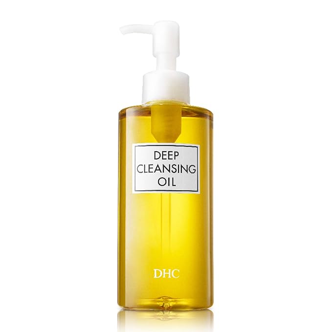 DHC Deep Cleansing Oil, Facial Cleansing Oil, Makeup Remover, Cleanses without Clogging Pores, Residue-Free, Fragrance and Colorant Free, All Skin Types, 6.7 fl. oz.-Velvo Beauty