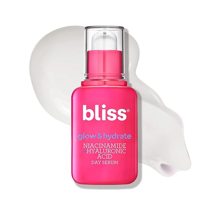 Bliss Glow & Hydrate Serum - Niacinamide + Hyaluronic Acid Serum - 1 Fl Oz - Improves Dullness, Hydrates, Replenishes & Defends Skin - Lightweight Hydration - Clean - Vegan & Cruelty Free-Velvo Beauty