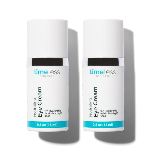 Timeless Skin Care Hydrating Eye Cream - Skin Care Cream for Eyes with Hyaluronic Acid - Hydrating Beauty Product for Personal Care - 0.5 oz (Pack of 2)-Velvo Beauty