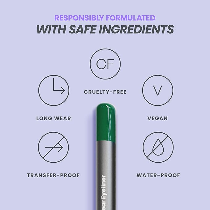 Wonderskin Eyeliner Pencil, 1440 Longwear Green Eyeliner Pencil - Waterproof, Sharpenable & Smudge Proof-Velvo Beauty