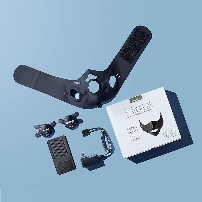 Essential Mask - Medi Lift EMS Facial Toning Device, FDA Cleared, Hands-Free Skin Device-Velvo Beauty