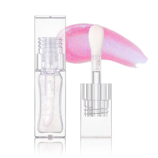 Magic Color Changing Moisturizing Lip Glow Oil Plumping Glimmer Glow Lipstick, Hydrating Lip Gloss Lip Care, Long Lasting Non-sticky Fresh Texture Lip Oil (Color Changing 01)-Velvo Beauty