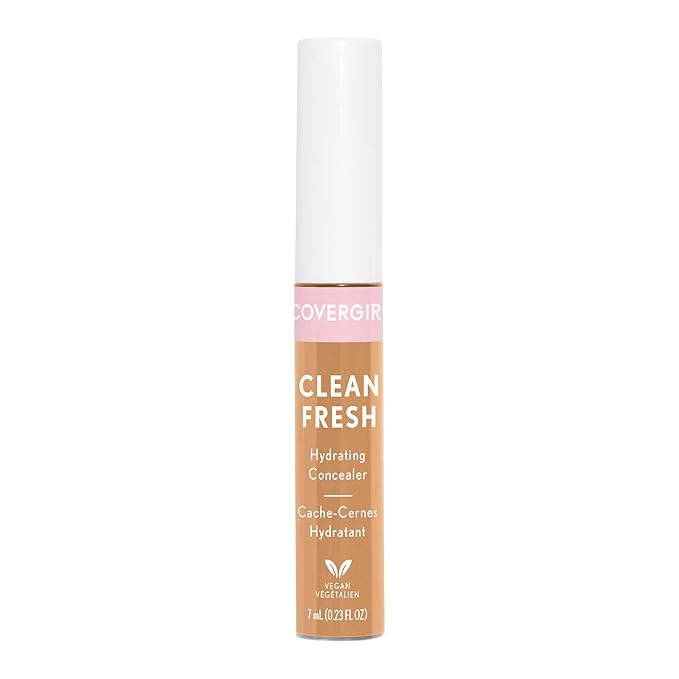 COVERGIRL Clean Fresh Hydrating Concealer, Medium, 0.23 Fl Oz-Velvo Beauty