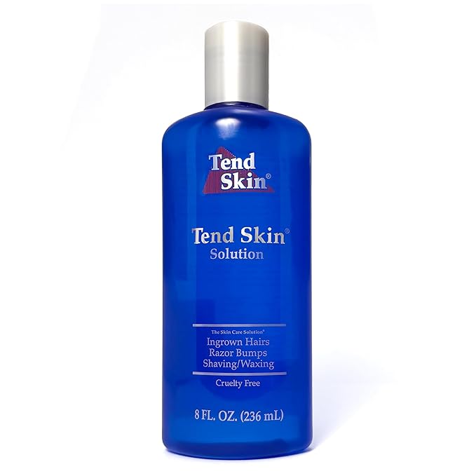 Tend Skin Razor Bump, Ingrown Hair Solution for Unsightly Razor Bumps, Ingrown Hair and Razor Burns, Post Shaving and Waxing Toner for Men and Women, Made in USA, 8 Oz-Velvo Beauty