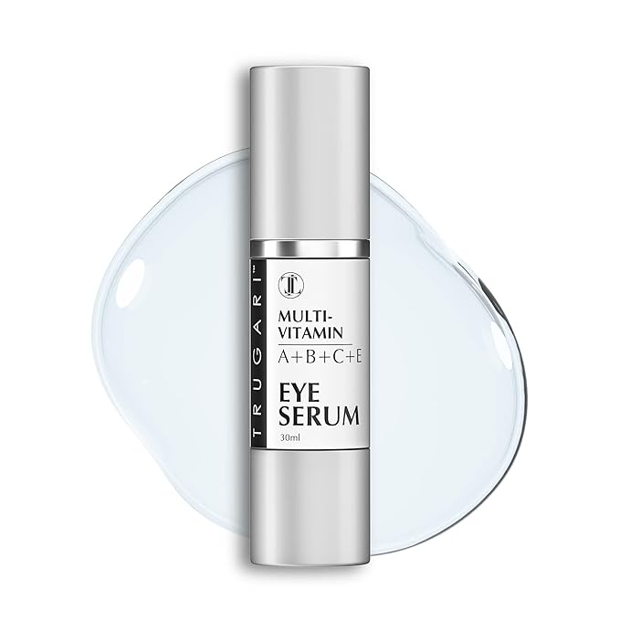 Eye Serum, Multi-Vitamin Skin Care Serum with Vitamins A, B, C and E, Rejuvenating Dark Spot Remover for Face and Under Eyes, Improves Age Spots, Fine Lines and Wrinkles, 30 ml-Velvo Beauty