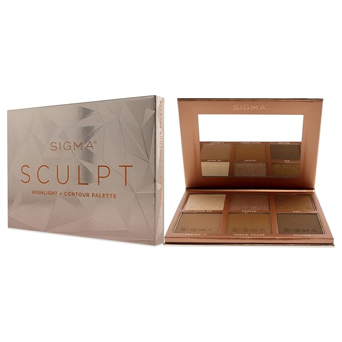 SIGMA Beauty Sculpt Highlight Plus Contour Palette Makeup Women 0.98 oz-Velvo Beauty