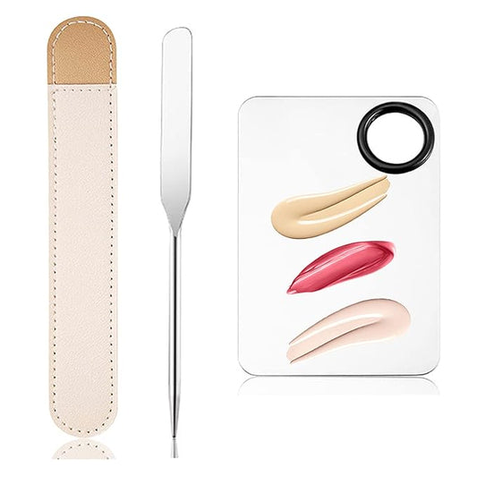 Korean Makeup Spatula, Picasso Makeup Spatula Korean, Foundation Spatula Korean, Professional Korean Spatula and Makeup Mixing Palette (Rectangle)-Velvo Beauty