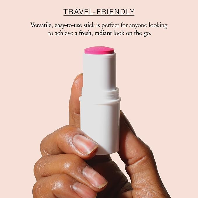 Boomstick Peony Pink ™ - Multistick for Cheeks & Lips - Vegan, Cream Blush Stick & Lipstick - Makeup for Older Women & Mature Skin Boom Stick By Cindy Joseph-Velvo Beauty