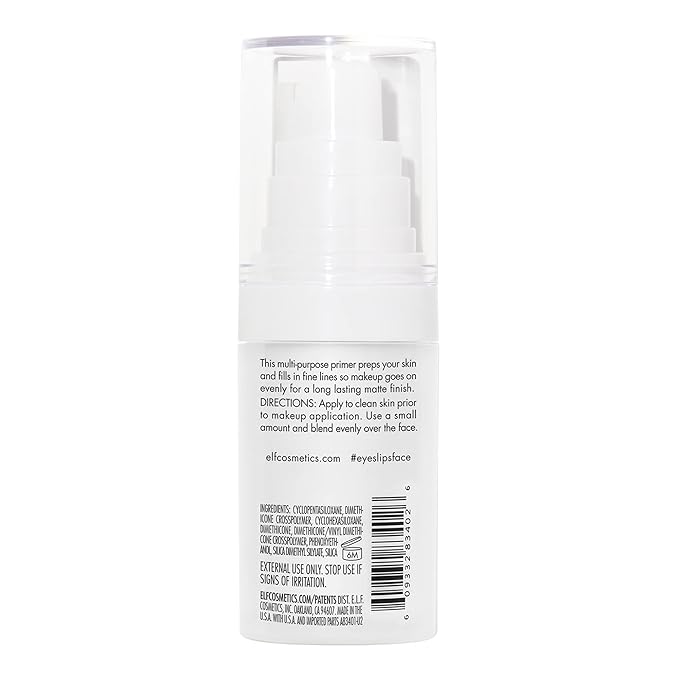 e.l.f. Mineral Infused Face Primer, Primer For A Smooth Foundation Base, Fills In Fine Lines & Refines Complexion, Vegan & Cruelty-free, Small-Velvo Beauty