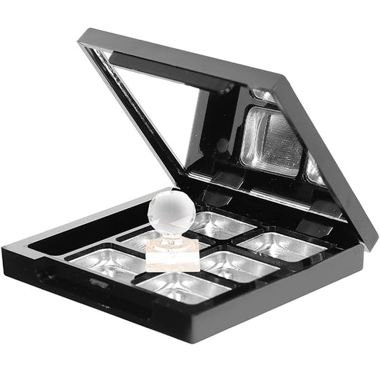 Healifty Empty Lipstick Palette Pan 6-grid Magnetic Eyeshadow Palette Boxes with Press Cosmetic Cream Tray Portable Small Makeup Compact Containers-Velvo Beauty