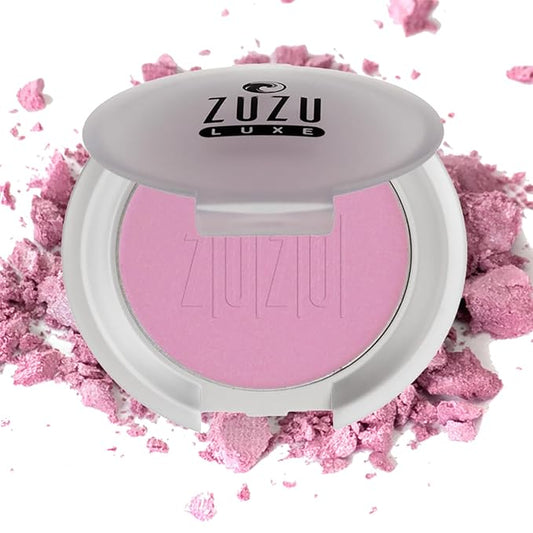 ZUZU LUXE Mineral Blush (Nymph - Vivid Pastel Pink/Cool Shimmer), Natural, Paraben Free, Vegan, Gluten-free, Cruelty-free, Non GMO, 0.1 oz-Velvo Beauty