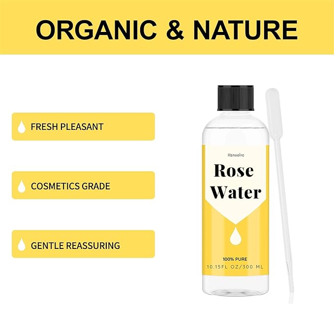 10.15 fl oz Rose Hydrosol for Face Hydrating Mist Hydration, 100% Pure Rose Water, Cleanses & Softens Skin, Promotes Healthy Skin Cell, Suitable for All Skin Types-Velvo Beauty