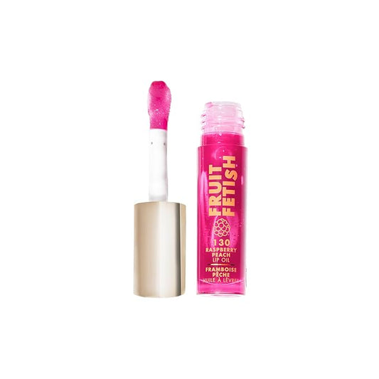 Milani Fruit Fetish Lip Oil with Vitamin E for Instant Hydration, Fruit Extract Infused Lip Treatment and Moisturizing Lip Gloss - Raspberry Peach-Velvo Beauty