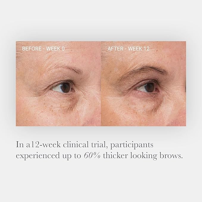 NULASTIN Eyebrow Serum for Thicker Looking Brows - BROW Shape Altering Serum - Reduce Shed & Encourage Fuller, More Youthful-Looking Brows - With Keratin & Peptides (0.1 Fl Oz)-Velvo Beauty
