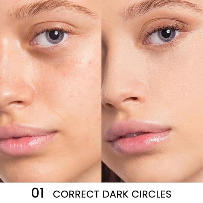 Kaely Tri Color Concealer Pot,Color Correcting Concealer for Dark Circles Spots,3 Color Cream Concealer Full Coverage,Foundation Contour Makeup Palettes,under Eye Brightener corrector de ojeras,01-Velvo Beauty