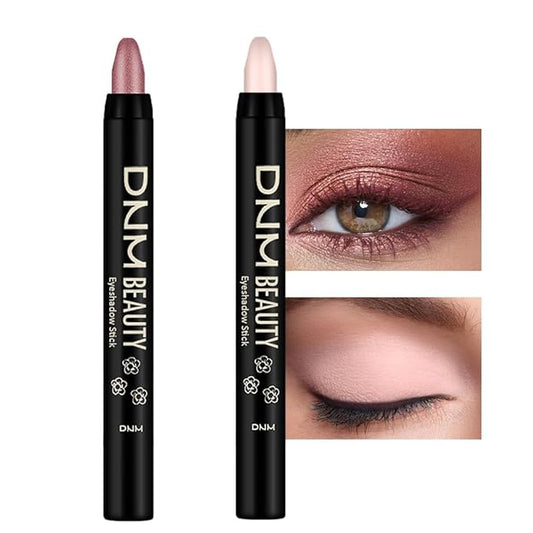 evpct 2Pcs Cream Eyeshadow Sticks Set for Eyes Waterproof, Sand Rose Shimmer Desert Matte Eye shadow Stick Pencil Pen Bulk sombras en crema para ojos 27+28-Velvo Beauty