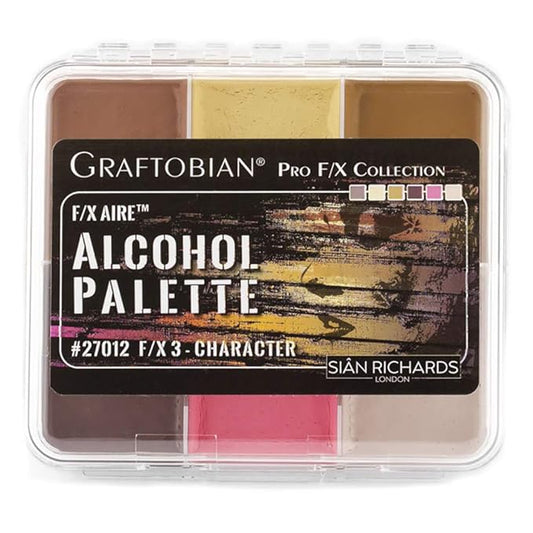 Graftobian F/X Aire Alcohol Activated Palette - SFX Makeup (F/X 3 - Character)-Velvo Beauty