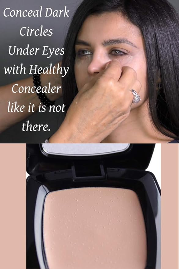 Camoufleur Mineral Makeup Under Eye Concealer Medium. This Dark Circle Concealer Cream Made in USA with NO Parabrn-Velvo Beauty