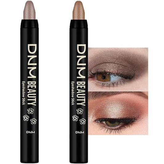 evpct 2Pcs Cream Eyeshadow Sticks Set for Eyes Waterproof, Taupe Shimmer & Bronze Shimmer Matte Eye shadow Stick Pencil Pen Bulk sombras en crema para ojos 19+20-Velvo Beauty