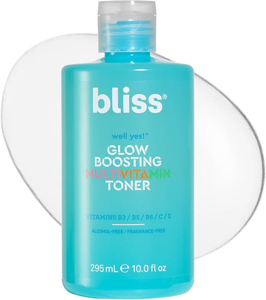 Bliss Well Yes Hydrating Toner with Vitamin B3, B5, B6, C & E - Brightens, Soothes, and Balances Skin - Alcohol-Free, Ideal for Sensitive & Oily Skin-Velvo Beauty
