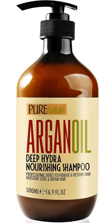 Moroccan Argan Oil Shampoo - Sulfate SLS Paraben Free Moisturizing Treatment for Women and Men - For All Types Including Curly, Dry, Damaged and Oily Hair - Hydrating and Nourishing - Salon Grade-Velvo Beauty