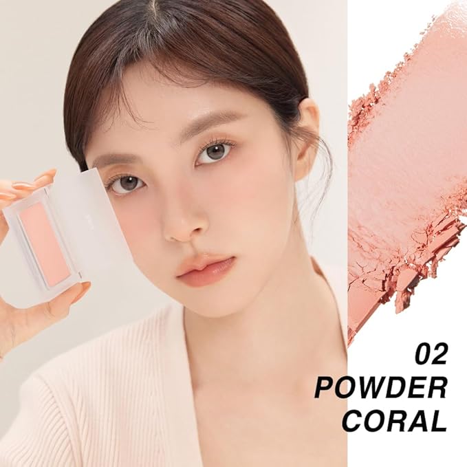 BBIA Ready To Wear Powder Cheek Blush 3 Color – Buildable & Blendable Soft Blush for Cheeks, Matte & Shimmery Finish, Lightweight, Long-Lasting, Vegan, Korea Face Makeup, 0.19oz (01 POWDER PINK)-Velvo Beauty