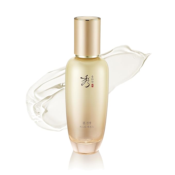 Sooryehan Christmas Gifts Ginseng First Essence (120 ml/2.04 fl oz) Total Age-Defying Solution, Wrinkle Improvement, Nourishing Toner for Radiant and Youthful Skin - Ginsenoside | Korean Skincare-Velvo Beauty