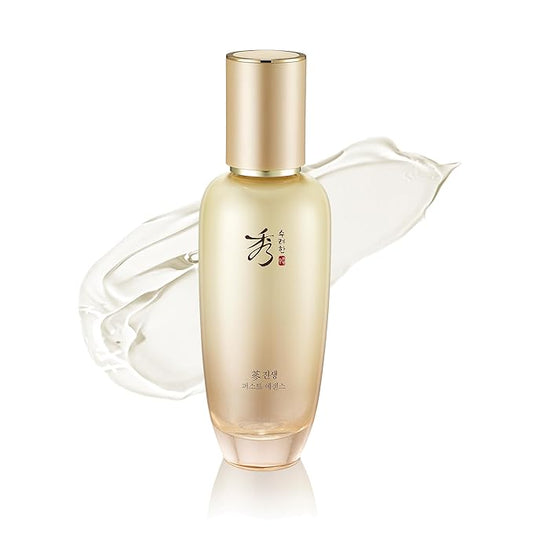 Sooryehan Christmas Gifts Ginseng First Essence (120 ml/2.04 fl oz) Total Age-Defying Solution, Wrinkle Improvement, Nourishing Toner for Radiant and Youthful Skin - Ginsenoside | Korean Skincare-Velvo Beauty