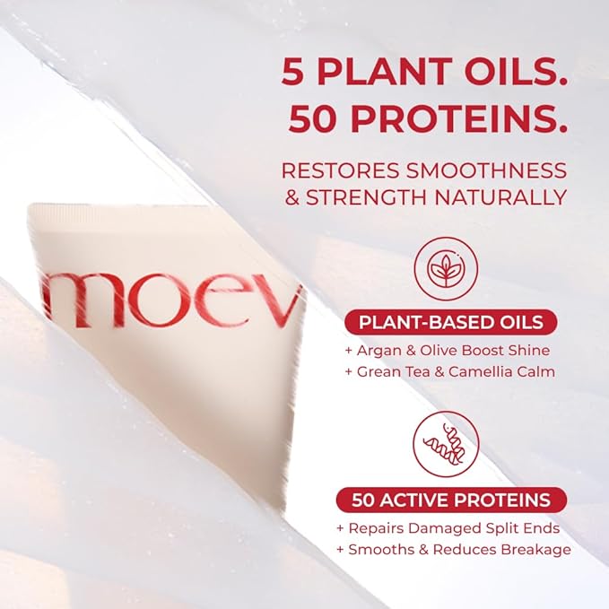 MOEV ANNURCATIN Hair Treatment Mask, Korean Wash-Off Hair Care Mask Apple Deep Damage Conditioner Sulfate-Free with Thickening Moisturizing for Damaged Thin Dry Hair, 6.76 fl.oz. (Apple & Freesia)-Velvo Beauty