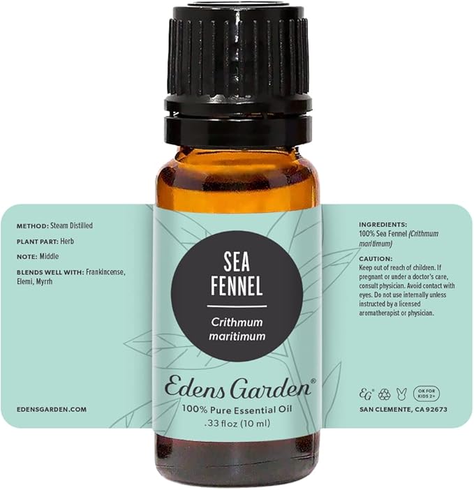 Edens Garden Sea Fennel Essential Oil- 100% Pure Premium Grade, Undiluted, Natural, Therapeutic, Aromatherapy, The Best for Diffuser, Skin, Face, Hair 10 ml (.33 fl oz)-Velvo Beauty