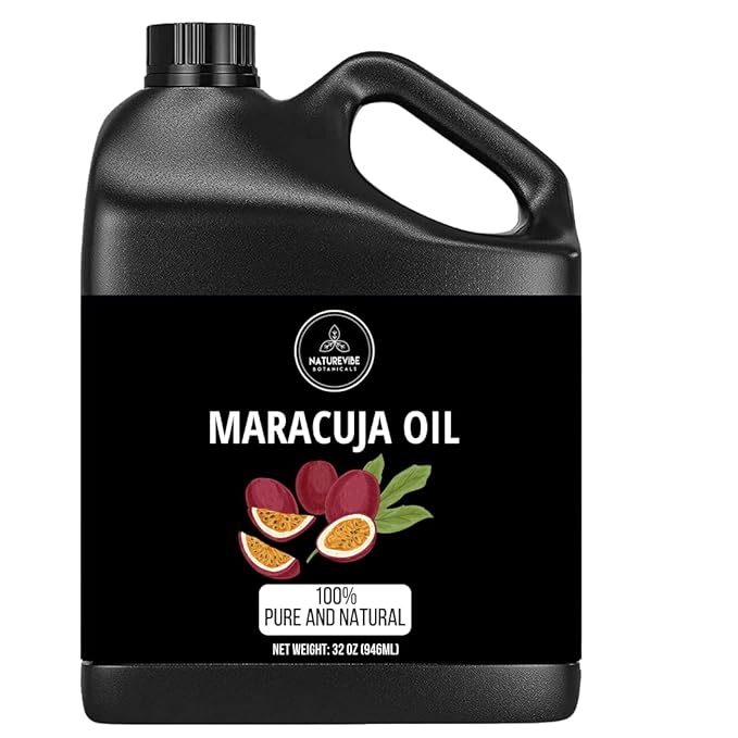 Naturevibe Botanicals Maracuja Oil 32 Ounces | 100% Pure and Natural | Great for Skin Care and Hair Care-Velvo Beauty
