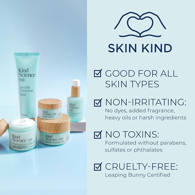 Kind Science by Ellen DeGeneres Eye Cream - Under Eye Cream to Refresh Eyes - Hydrating Eye Cream for Wrinkles Noticably Smooths & Moisturizes - Paraben, Dye & Fragrance Free, 0.5 fl oz-Velvo Beauty