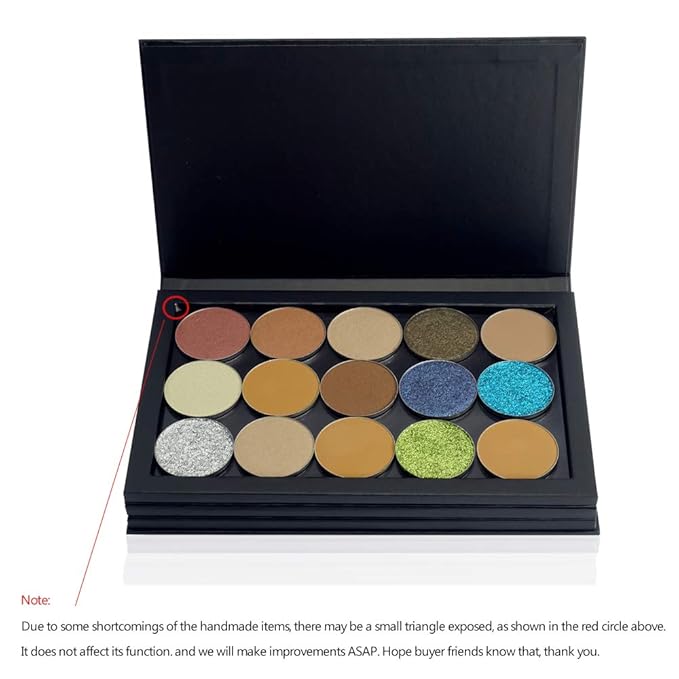3-Layer Book Shaped Magnetic Eyeshadow Palette Large Empty Makeup Storage Box-Velvo Beauty