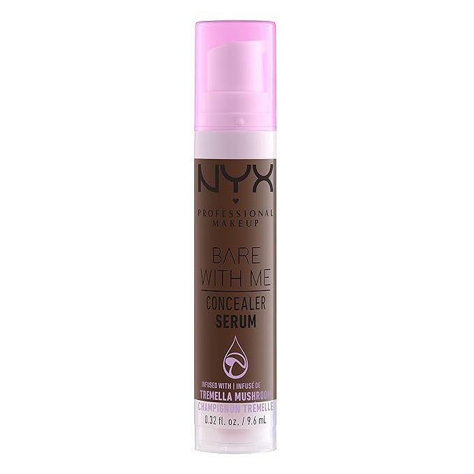 NYX PROFESSIONAL MAKEUP Bare With Me Concealer Serum, Up To 24Hr Hydration - Deep (Pack of 2)-Velvo Beauty