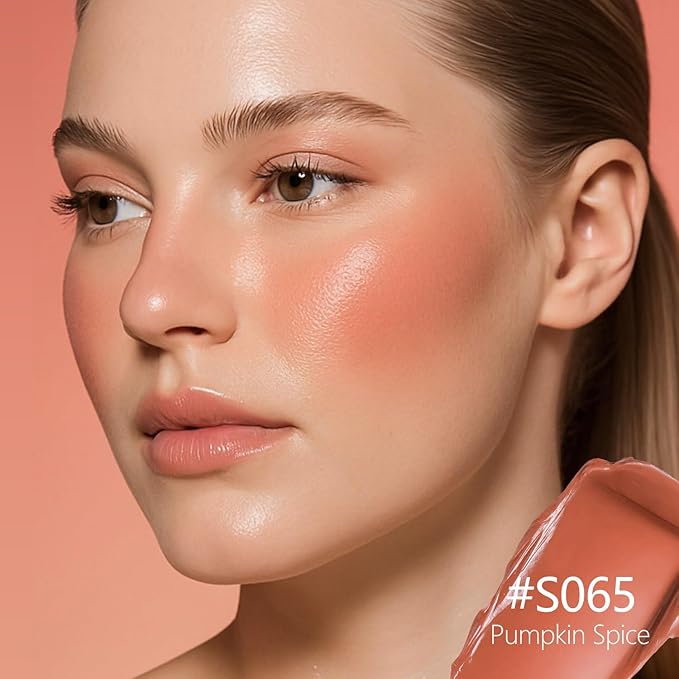 Blush Palette Duo – Cream & Powder Blush Set in Orange Brown, Long-Wearing & Moisturizing, Easy to Blend, Radiant Coverage for Cheeks, Eyes & Lips, Magnetic Palette Compatible (2Pack,Pumpkin Spice)-Velvo Beauty