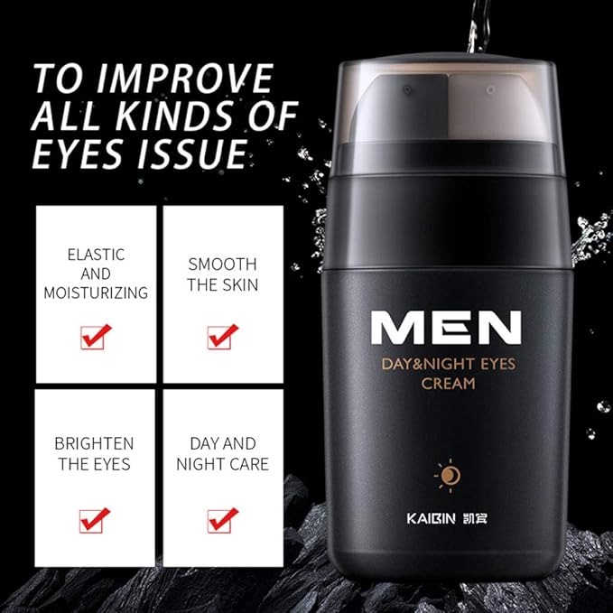 AKARY Men Eye Cream Day and Night Firm Skin Skin Care Essence Eye Moisturizing Smoothing Remove Black Bag Fine Lines Wrinkles-Velvo Beauty
