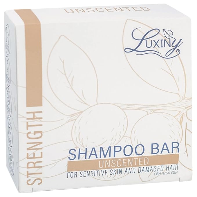 Unscented Shampoo Bar for all hair types is Vegan, Sulfate Free and Made in USA. Get up to 60 Washes at Home or use as a Travel Shampoo. Great for strenghtening shampoo for sensitive skin.-Velvo Beauty