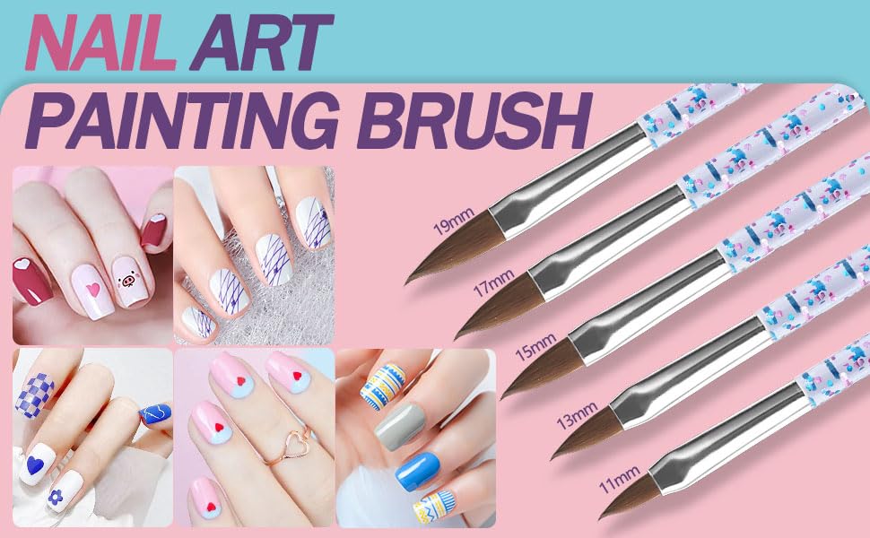 Artdone 35pcs Nail Art Pens brushes,Nail Art Tool Set,Nail Dotting Tools,Nail Dust Brush,Striping Nail Art Brushes for Long Lines,Nail Drawing Pen For Nail Design-Velvo Beauty