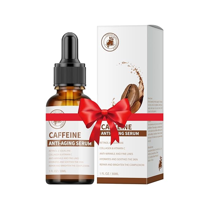 Caffeine Eye Serum Under Eye Treatment Serum for Moisturizing Anti-Aging Brightening Eye Serum, Caffeine Eye Cream for Wrinkles, Dark Spots and Dark Circles Beauty Skin Care-Velvo Beauty