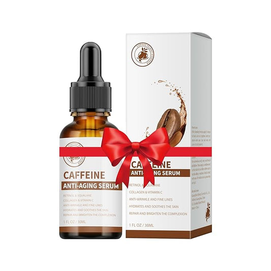 Caffeine Eye Serum Under Eye Treatment Serum for Moisturizing Anti-Aging Brightening Eye Serum, Caffeine Eye Cream for Wrinkles, Dark Spots and Dark Circles Beauty Skin Care-Velvo Beauty