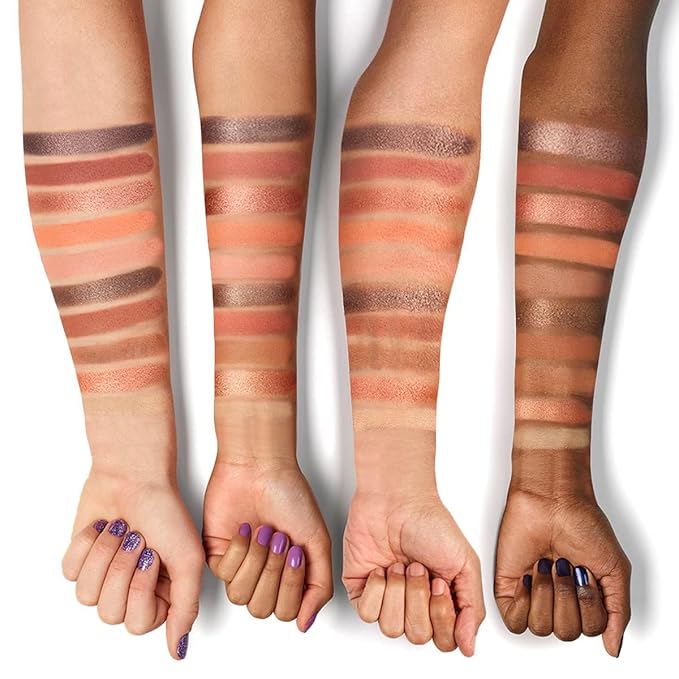 10 Color Eyeshadow Palette, Matte, Shimmer, Glitter Pigment Eye Shadow Makeup Pallete, Neutral Nudes Sunny Orange Eye Makeup Palette with Brush & Mirror, 01.Sunset-Velvo Beauty