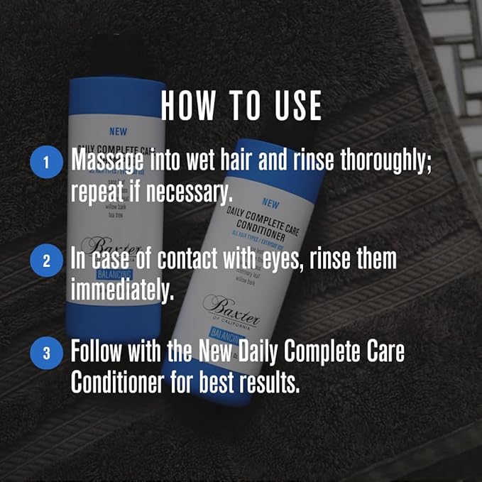 Baxter of California Daily Complete Care Shampoo, 16 Ounces-Velvo Beauty