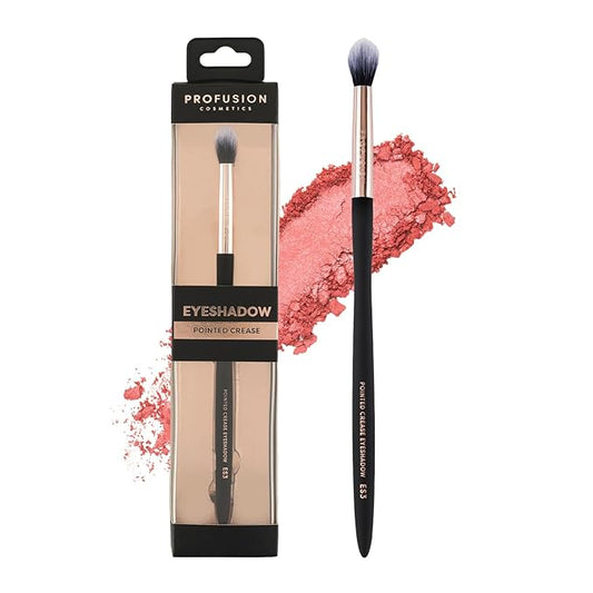 Profusion Cosmetics Pointed Crease Eyeshadow Brush Soft Synthetic Eyeshadow Blending For small Crease Eyebrow Long Lasting smudge Flawless Makeup Look-Velvo Beauty