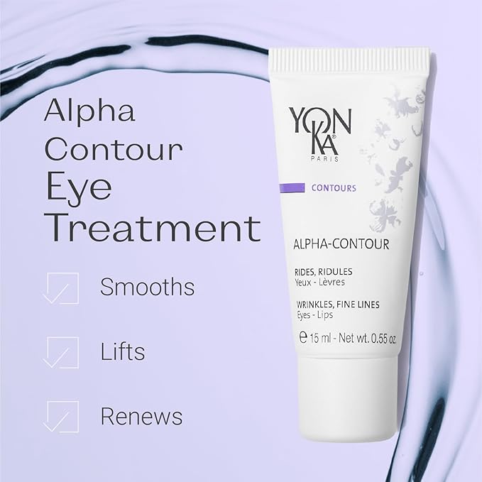 Yon-Ka Alpha-Contour Eye and Lip Cream (15ml) Anti-Wrinkle Regenerating Contour Creme, Naturally Soften Signs of Aging with Botanical Oil Blends and Fruit Acids, All Skin Types, Paraben-Free-Velvo Beauty