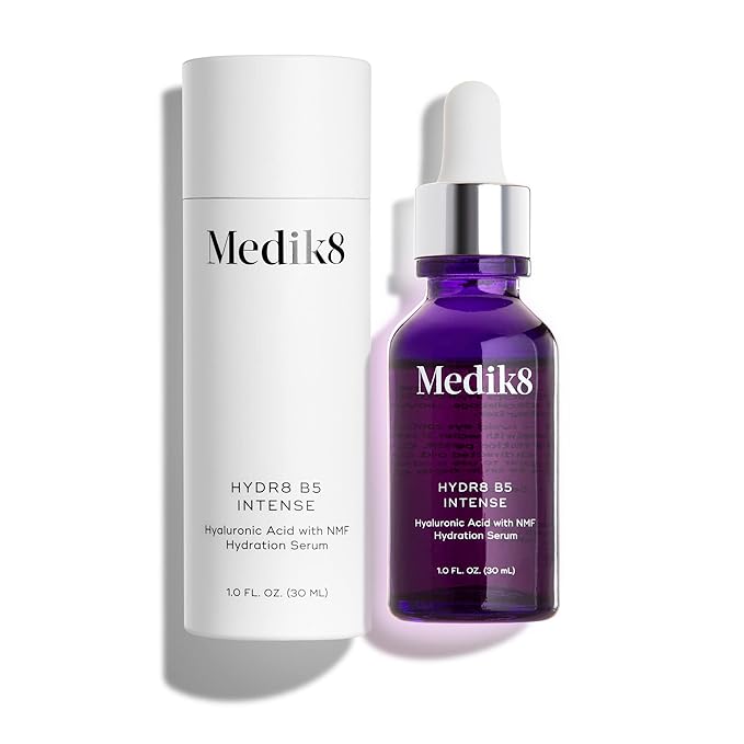 Medik8 Hydr8 B5 Intense - Hyaluronic Acid Serum - Moisturizing and Antioxidant Serum for Face - Smooths Fine Lines and Wrinkles - Vegan - 1.0 oz-Velvo Beauty