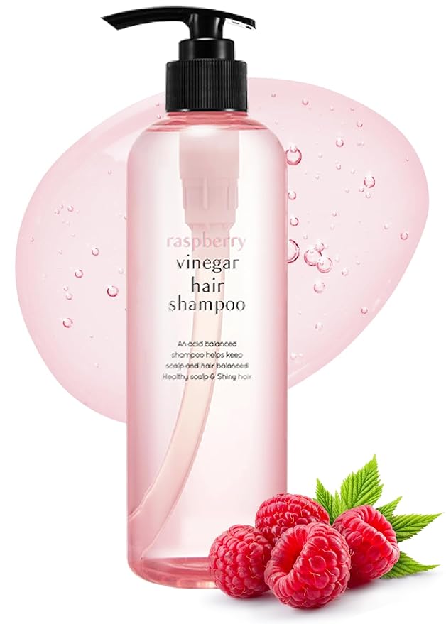 A’PIEU Raspberry Vinegar Hair Shampoo 16.9 fl.oz / 500 ml - Dandruff & Clarifying Shampoo | Scalp Treatment I Korean Hair Care I Balances pH, Removes Buildup, Soothes Scalp-Velvo Beauty