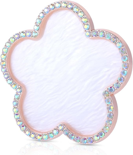 Resin Nail Art Palette Gold Edge Nail Holder Heart Shaped Color Makeup Foundation Mixing Tools Display Board Gel Nail Art Color Mixing Palette Painting Tray Manicure Tool (Colorful)-Velvo Beauty