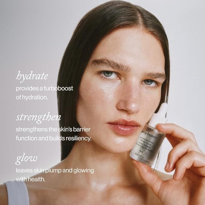 goop Beauty Exosome Hydration Therapy Serum | Hydrating Serum for Plump, Radiant, & Smooth Skin | Cica Leaf Exosomes, Red Sea Moss, & Polyglutamic Acid | 1.0 fl oz-Velvo Beauty