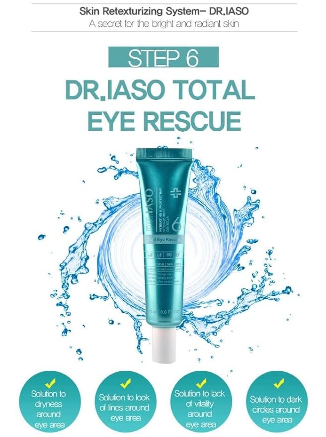 IASO Dr Total Eye Rescue - 0.60oz | eye cream moisturizer | eye cream anti aging bags & dark circle-Velvo Beauty